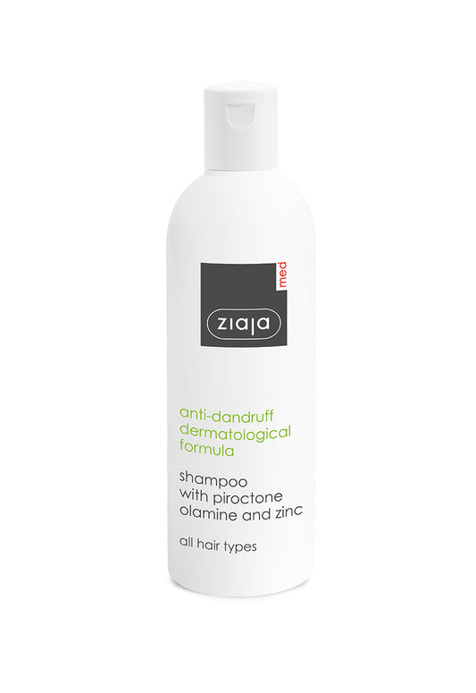 Ziaja Med Anti-Dandruff Shampoo With Piroctone Olamine And Zinc 300Ml