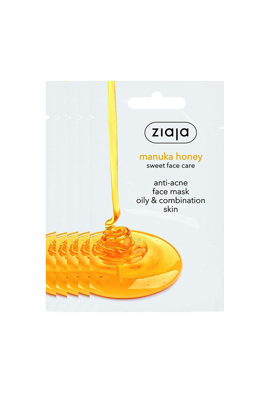 5x Ziaja Manuka Honey Face Mask/Sachet 7Ml