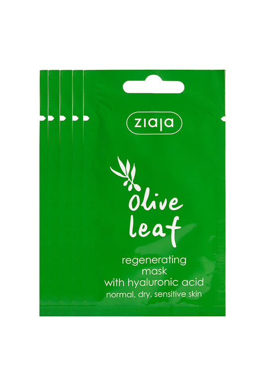 5x Ziaja Olive Leaf Regenerating Face Mask 7Ml