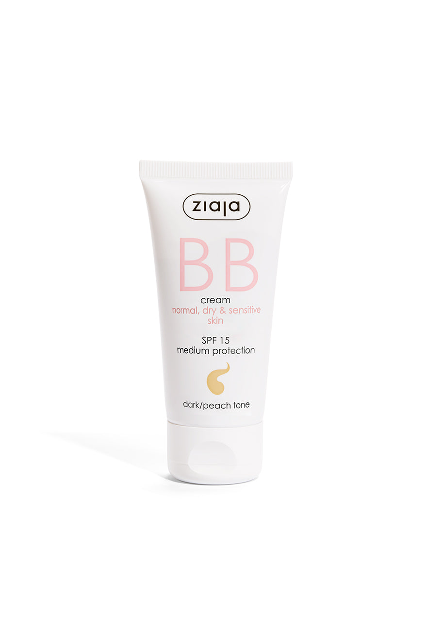 Ziaja Bb Cream Normal Dry & Sensitive Skin - Dark/Peach Tone 50 Ml