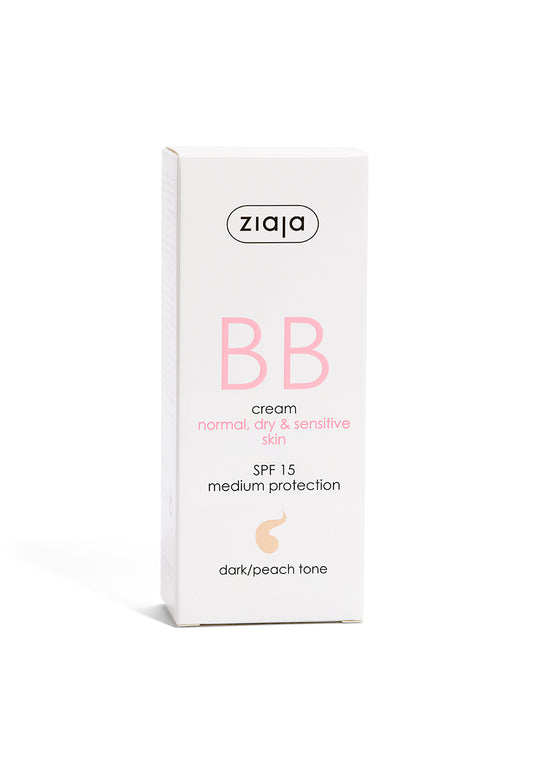 Ziaja Bb Cream Normal Dry & Sensitive Skin - Dark/Peach Tone 50 Ml