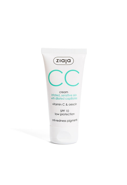 Ziaja Cc Cream Irritated, Sensitive Skin With Dilated Capillaries 50Ml