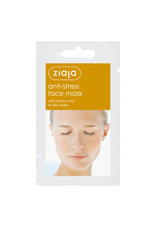 Ziaja Anti-Stress Face Mask With Yellow Clay/Sachet/Display 7Ml