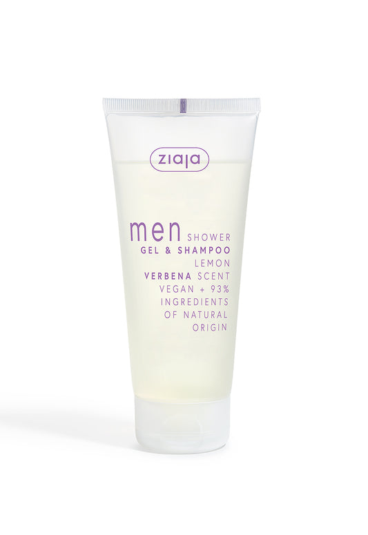 Ziaja Men Shower Gel And Shampoo Lemon Verbena 200ml